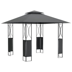 vidaXL Gazebo Outdoor Canopy Marquee Garden Gazebo with Roof Anthracite Steel - 300 x 300 x 270 cm