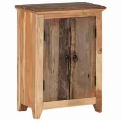 vidaXL Sideboard 55x33x75 cm Solid Wood Acacia and Reclaimed Cupboard Cabinet - Additional view 9