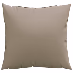 vidaXL Sofa Cushions Chair Cushions Outdoor Seat Cushion 4 pcs Taupe Fabric