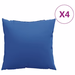 vidaXL Sofa Cushions Chair Cushion Garden Seat Cushion 4 pcs Royal Blue Fabric