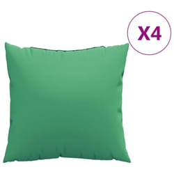 vidaXL Sofa Cushions Chair Cushions Outdoor Seat Cushion 4 pcs Green Fabric