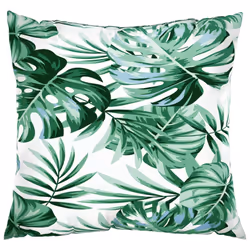 vidaXL Throw Pillows Seat Cushion Sofa Chair Pad Pillow Case 4 pcs Fabric - leaf pattern, 60 x 60 cm