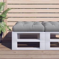 vidaXL Pallet Cushion Gray 19.7x19.7x4.7 Fabric