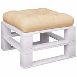 vidaXL Pallet Cushion Beige 19.7x19.7x4.7 Fabric