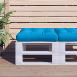 vidaXL Pallet Cushion Blue 19.7x19.7x4.7 Fabric