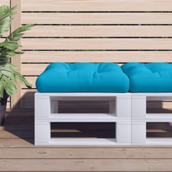 vidaXL Pallet Cushion Blue 19.7x19.7x4.7 Fabric
