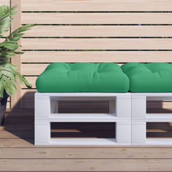 vidaXL Pallet Cushion Green 19.7x19.7x4.7 Fabric