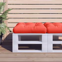 vidaXL Pallet Cushion Red 19.7""x19.7""x4.7"" Fabric