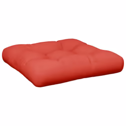 vidaXL Pallet Cushion Red 19.7""x19.7""x4.7"" Fabric