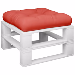 vidaXL Pallet Cushion Red 23.6x23.6x4.7 Fabric