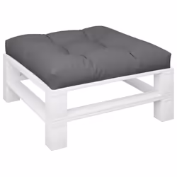 vidaXL Pallet Cushion Anthracite 27.6""x27.6""x4.7"" Fabric
