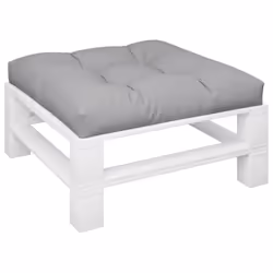 vidaXL Pallet Cushion Gray 31.5""x31.5""x4.7"" Fabric