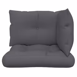 vidaXL Pallet Cushions Sofa Cushion Chair Cushion 3 pcs Anthracite Fabric - Additional view 4