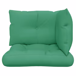 vidaXL Pallet Cushions Sofa Cushion Seat Pad Chair Cushion 3 pcs Green Fabric - Additional view 4
