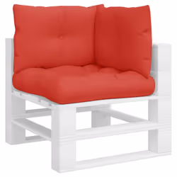 vidaXL Pallet Cushions Sofa Cushion Seat Pad Chair Cushion 3 pcs Red Fabric
