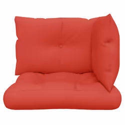 vidaXL Pallet Cushions Sofa Cushion Seat Pad Chair Cushion 3 pcs Red Fabric - Additional view 4