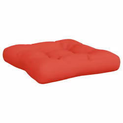 vidaXL Pallet Cushions Sofa Cushion Seat Pad Chair Cushion 3 pcs Red Fabric - Additional view 5