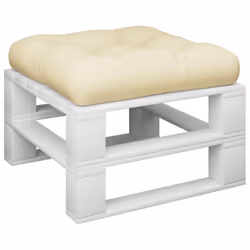 vidaXL Pallet Cushion Cream 23.6x24.2x3.9 Fabric