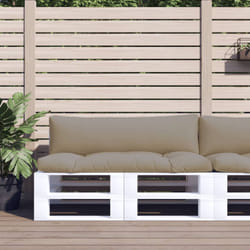 vidaXL Pallet Cushions 2 pcs Taupe Fabric