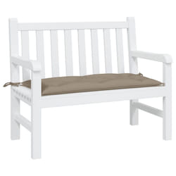 vidaXL Garden Bench Cushion Taupe 39.4x19.7x2.8 Oxford Fabric