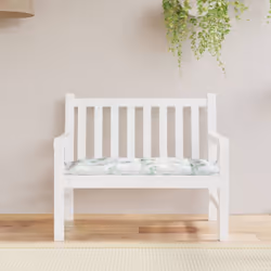 vidaXL Garden Bench Cushion Leaf Pattern 39.4""x19.7""x2.8"" Oxford Fa