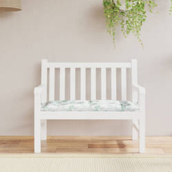 vidaXL Garden Bench Cushion Leaf Pattern 39.4""x19.7""x2.8"" Oxford Fa