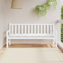 vidaXL Bench Cushion Leaf Pattern 70.9""x19.7""x2.8"" Fabric
