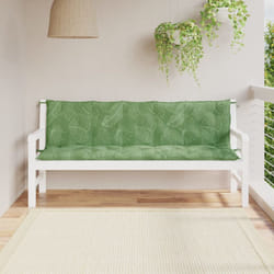 vidaXL Bench Cushions 2 pcs Leaf Pattern 70.9""x19.7""x2.8"" Fabric