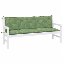 vidaXL Bench Cushions 2 pcs Leaf Pattern 70.9""x19.7""x2.8"" Fabric