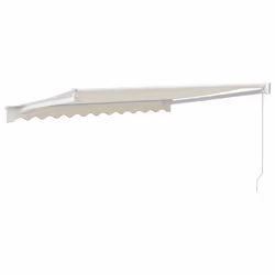 vidaXL Retractable Awning Patio Awning Cream 3x2.5 m Fabric and Aluminium - Additional view 4