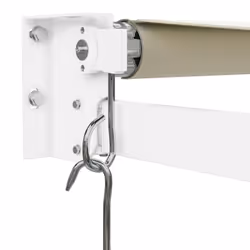 vidaXL Retractable Awning Patio Awning Cream 3.5x2.5 m Fabric and Aluminium - Additional view 6