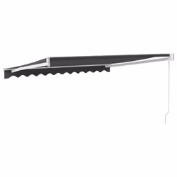 vidaXL Retractable Awning Patio Awning Anthracite 3x2.5 m Fabric and Aluminium - Additional view 4