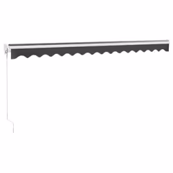 vidaXL Retractable Awning Patio Awning Anthracite 4.5x3 m Fabric and Aluminium - Additional view 5