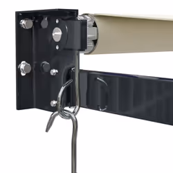 vidaXL Retractable Awning Patio Awning Canopy Cream 4x3 m Fabric and Aluminium - Additional view 7