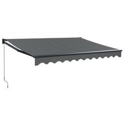vidaXL Retractable Awning Patio Awning Anthracite 3x2.5 m Fabric and Aluminium