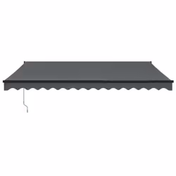 vidaXL Retractable Awning Patio Awning Anthracite 4x3 m Fabric and Aluminium