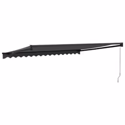 vidaXL Retractable Awning Patio Awning Anthracite 4x3 m Fabric and Aluminium - Additional view 5