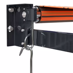 vidaXL Retractable Awning Orange and Brown 3.5x2.5 m Fabric and Aluminium - Additional view 6