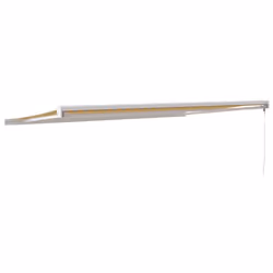 vidaXL Retractable Awning Canopy Yellow and White 5x3 m Fabric and Aluminium - Additional view 4