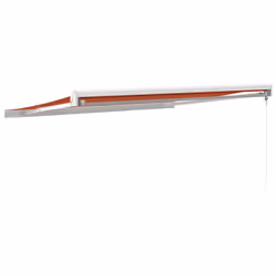 vidaXL Manual Cassette Awning Retractable Window Canopy Shade Patio Awning - orange and brown, 350 x 250 cm - Additional view 4