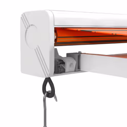 vidaXL Manual Cassette Awning Retractable Window Canopy Shade Patio Awning - orange and brown, 350 x 250 cm - Additional view 6