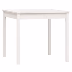 vidaXL Garden Bistro Set Patio Table and Chair Wooden 3 Piece Solid Wood Pine - white pine - Additional view 6