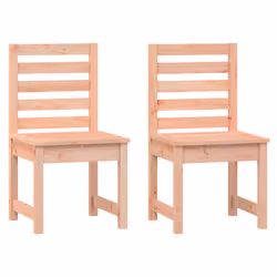 vidaXL Garden Dining Set Patio Dining Table and Chair 7 Piece Solid Wood Pine - natural douglas - Additional view 5