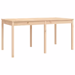 vidaXL Garden Dining Set Outdoor Table and Chair Set 7 Piece Solid Wood Pine - natural pine - Additional view 6