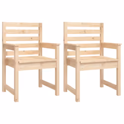 vidaXL Garden Dining Set Outdoor Table and Chair 11 Piece Solid Wood Pine - natural pine - Additional view 6
