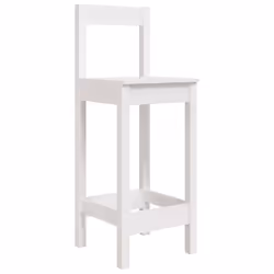 vidaXL Garden Bar Set Wooden Table and Chairs Pub Set 9 Piece Solid Wood Pine - white - Additional view 6
