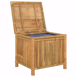 vidaXL Garden Storage Box Outdoor Cushion Tool Chest Pillow Blanket Box Bamboo - 60 x 52 x 55 cm - Additional view 4
