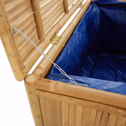 vidaXL Garden Storage Box Outdoor Cushion Tool Chest Pillow Blanket Box Bamboo - 60 x 52 x 55 cm - Additional view 5