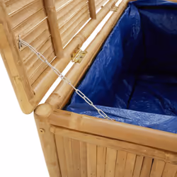 vidaXL Garden Storage Box Outdoor Cushion Tool Chest Pillow Blanket Box Bamboo - 90 x 52 x 55 cm - Additional view 5