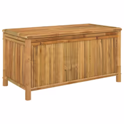 vidaXL Garden Storage Box Outdoor Cushion Tool Chest Pillow Blanket Box Bamboo - 110 x 52 x 55 cm